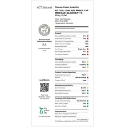 Fisherbrand Certified Vial Kit 9mm short thread, Amber Glass, 1.5mL, PP Screw Cap, Center hole, Silicone/PTFE septum Yes | Buy Online | Fisher Scientific